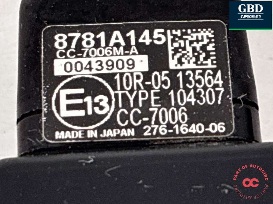Parkeringskamera bak til Mitsubishi Outlander 2015-->> (Type III, Fase 2)  (8781A145|)