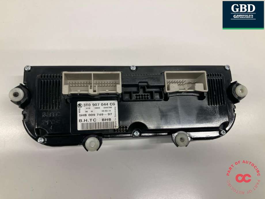 Varmeapparat betjening til Škoda Yeti 2014-2017 (Fase 2)  (3T0 907 044 DA WHS|3T0 907 044 CG WHS|3T0 907 044 CG)