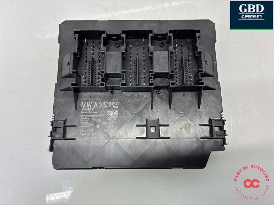 Styreenhet comfort (BCM) til VW Caddy 2015-2020 (Type III, Fase 3)  (5K0 937 087 AK|5K0 937 087 AK ZLP|5K0937085AD)