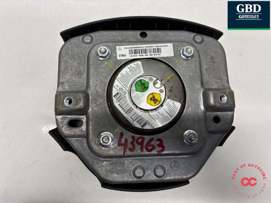 Airbag rattpute til Mercedes R-Klasse 2006-2013 (W251) (W251) (A 164 460 00 98 9116|)