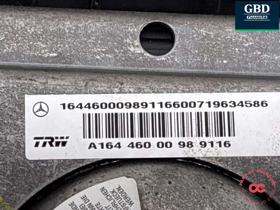Airbag rattpute til Mercedes R-Klasse 2006-2013 (W251) (W251) (A 164 460 00 98 9116|)