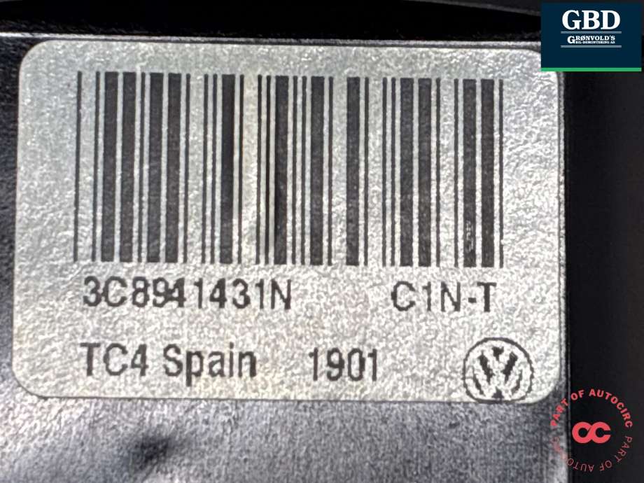 Bryter lys til VW Tiguan 2011-2016 (Type I, Fase 2) (3C8 941 431 A XSH|3C8941431N|)