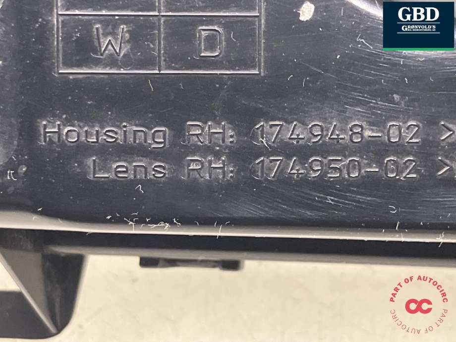 Kjørelys led høyre foran til Ford S-Max 2010-2015 (Type I, Fase 2)  (1800576|AM21-13B218-AF|174948-02| 174950-02)