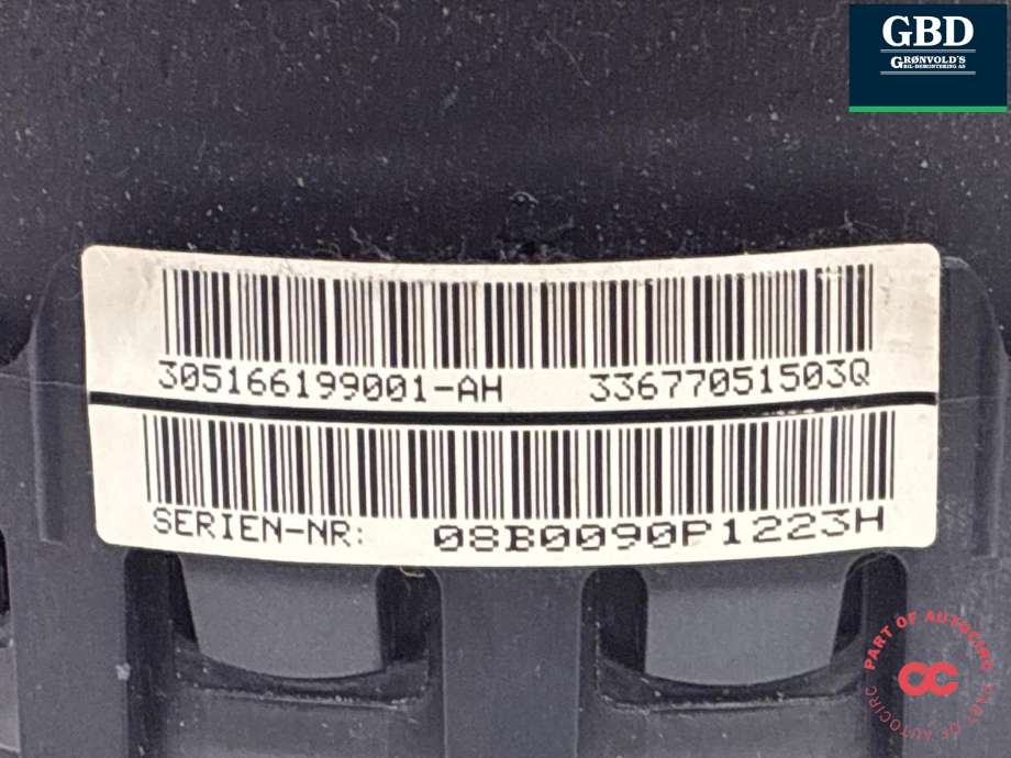 Airbag rattpute til BMW 3-Serie 2005-2011 (E90/E91/E92/E93) (E90/E91/E92/E93) (32 30 6 779 829|33677051503Q|)