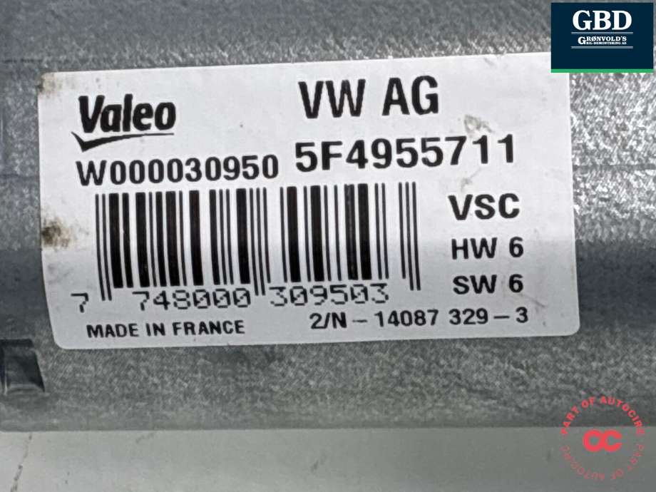 Viskermotor bakrute til Škoda Octavia 2013-2016 (Type III, Fase 1) (5F4 955 711 A|5F4 955 711|)