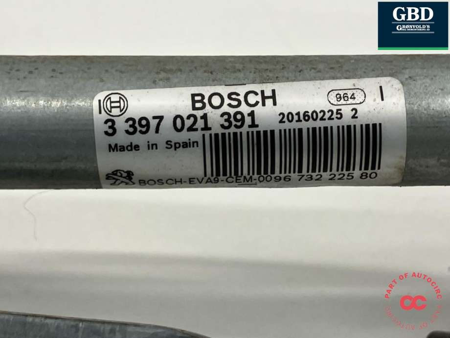 Viskeroverføring til Peugeot 208 2012-2019 (Type I)  (96 732 225 80|3 397 021 391|)