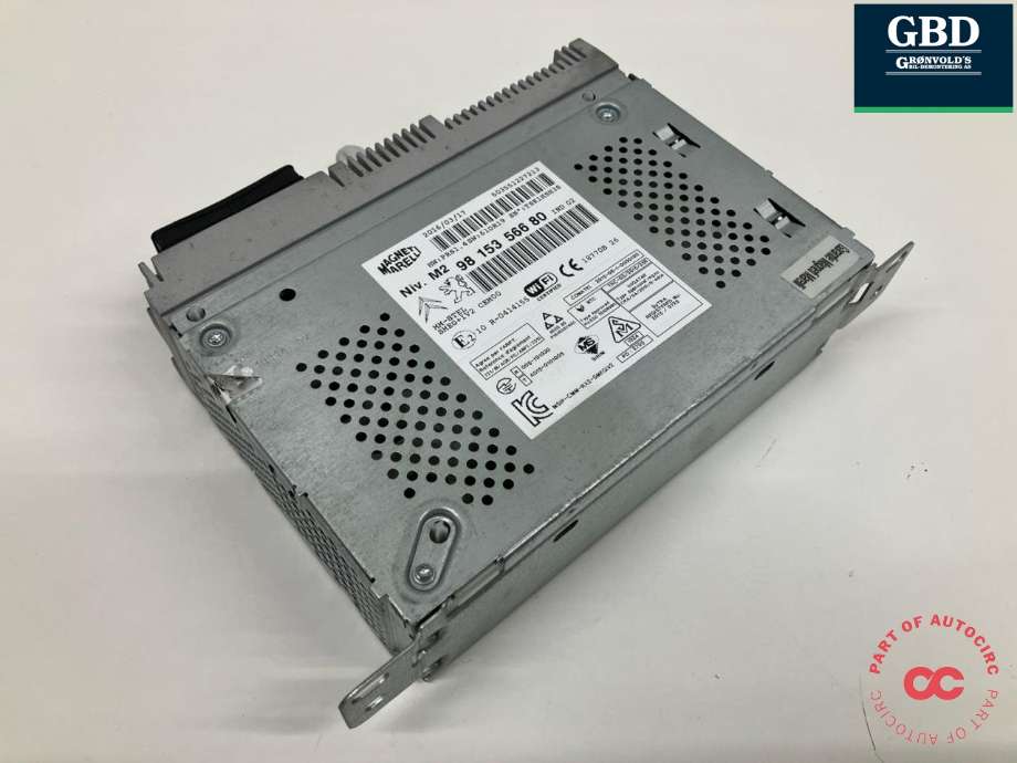 Bilstereo til Peugeot 208, 2012-2019 (Type I)  (16 153 387 80)