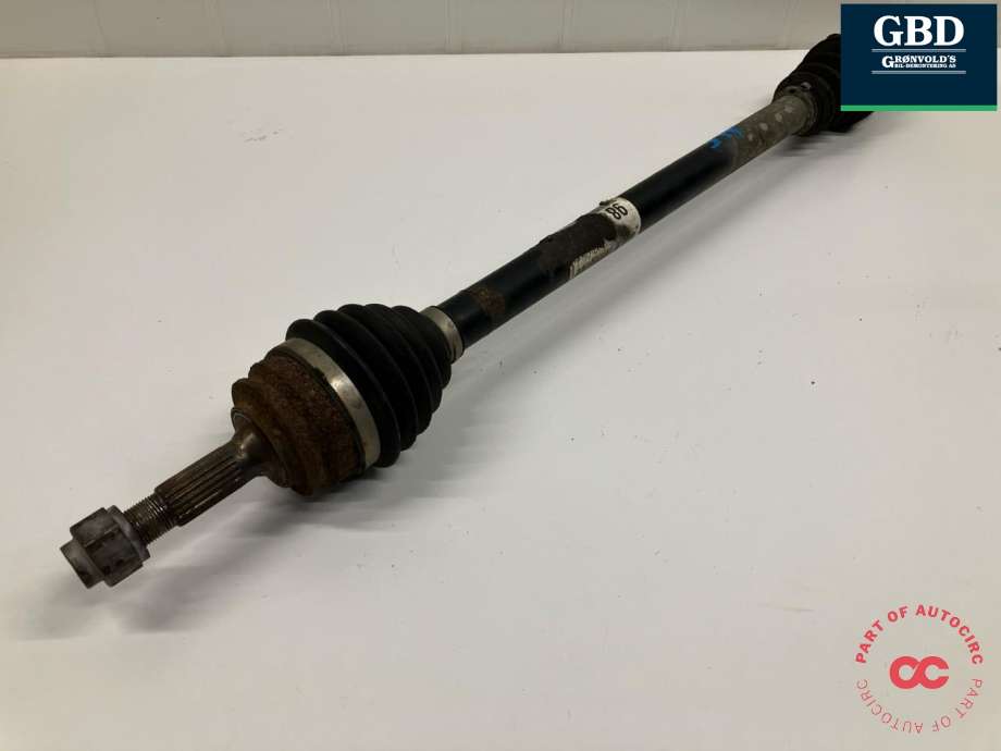 Drivaksel høyre foran, bensin/automat til Peugeot 208 2012-2019 (Type I)  (98 039 596 80|16 089 578 80|)