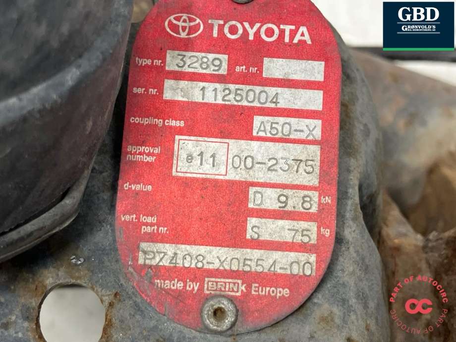 Hengerfeste til Toyota RAV4 2000-2006 (Type II)  (NO PART ID|)