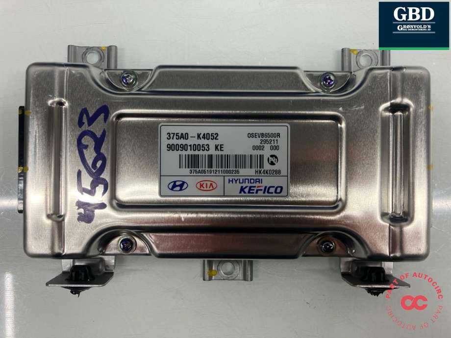 Styreenhet batteri elbil (BMS - Battery Management System) til Hyundai Kona 2017-2021 (Type I, Fase 1)  (375A0K4 052|375A0-K4052|9009010053 KE)