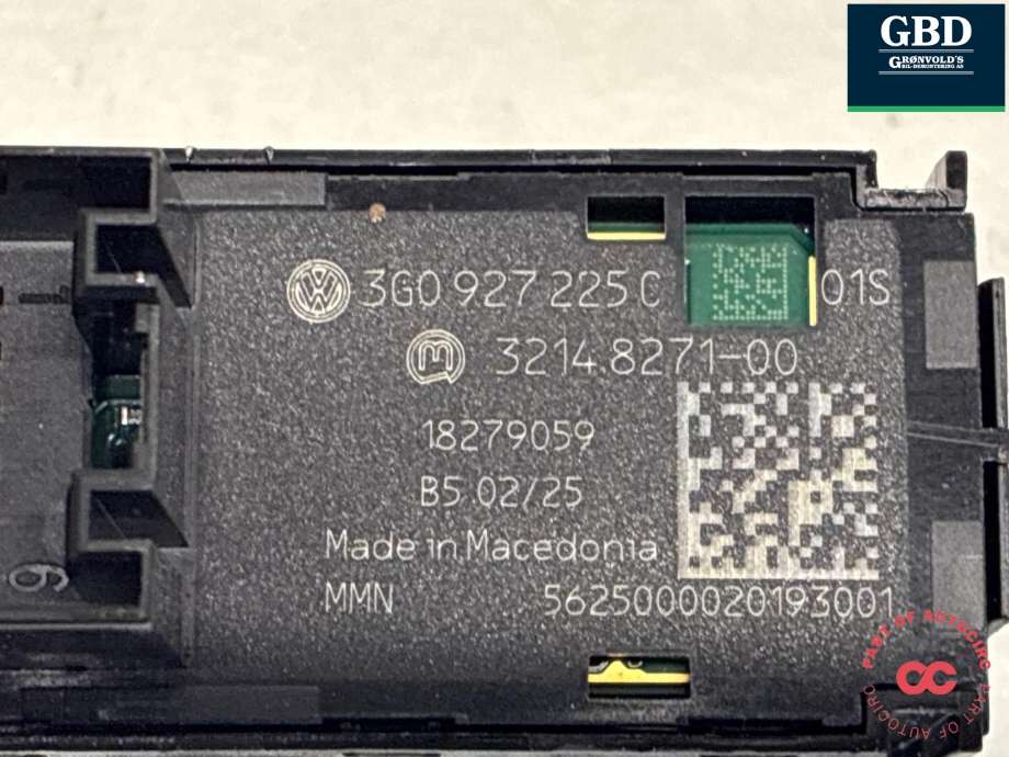Bryter elektrisk håndbrekk/parkbrems til MAN TGE 2017-->> (65.25505-0030|3G0 927 225 C|)