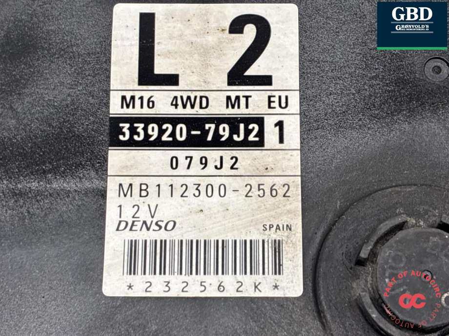 Styreenhet motor til Suzuki SX4 2006-2009 (Type I, Fase 1)  (33920-79J24-000|33920-79J2|)