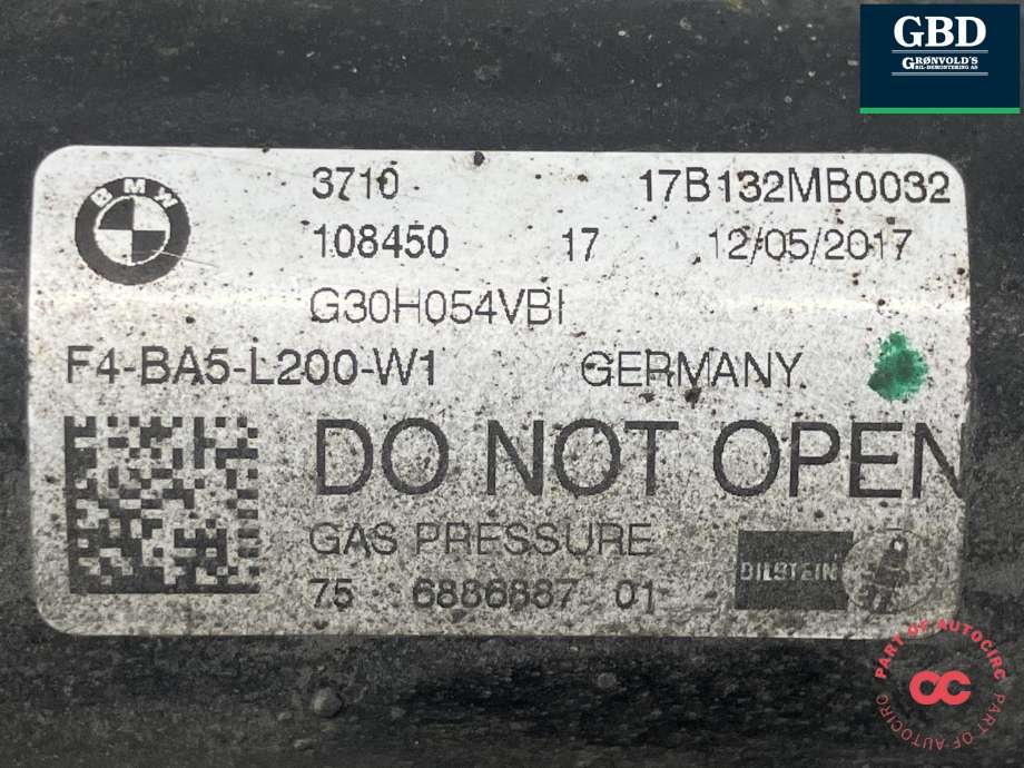 Fjærbein venstre bak til BMW 5-Serie 2017-->> (G30/G31) (G30/G31) (BILSTEIN|37 10 6 886 887|F4-BA5-L200-W1|)
