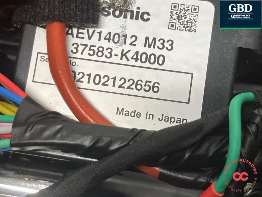 Styreenhet batteri elbil (BMS - Battery Management System) til Hyundai Kona 2017-2021 (Type I, Fase 1)  (37583K 4000|K4375-14051|37583-K4000)