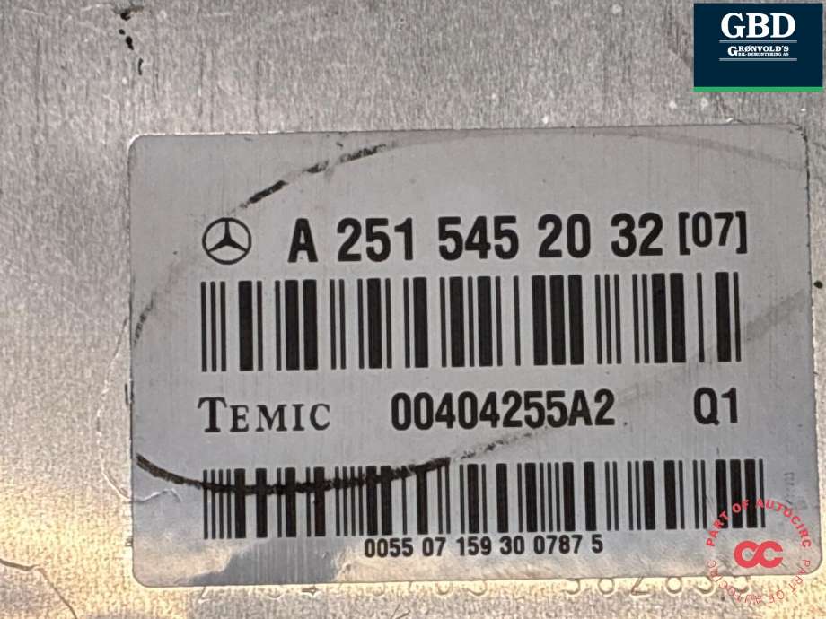 Styreenhet nivå/luftfjæring til Mercedes R-Klasse 2006-2013 (W251) (W251) (A 251 545 32 32|A 251 545 20 32|)