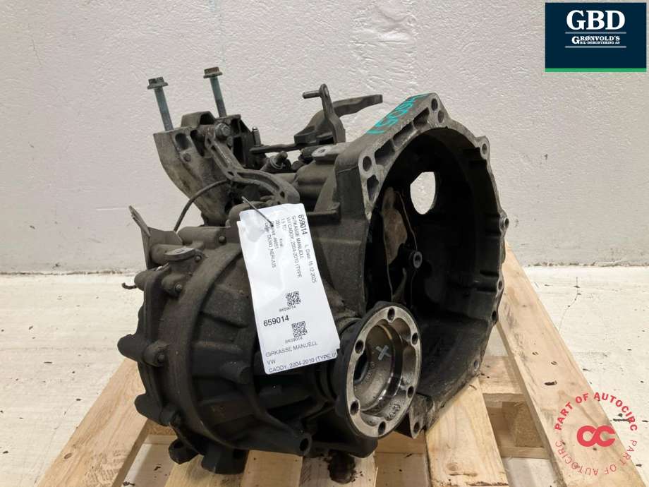 Girkasse manuell til VW Caddy 2004-2010 (Type III, Fase 1)  (GQR|0A4 300 047 G|0A4 300 047 GX)