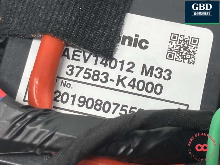 Styreenhet batteri elbil (BMS - Battery Management System) til Hyundai Kona 2017-2021 (Type I, Fase 1)  (37583K 4000|K4375-14051|37583-K4000)