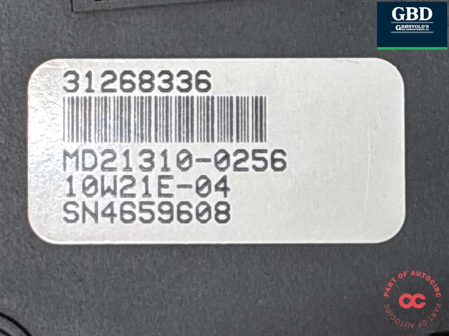 Bilstereo betjeningspanel til Volvo V70 2007-2013 (Type III, Fase 1)  (36001867|31268336|)