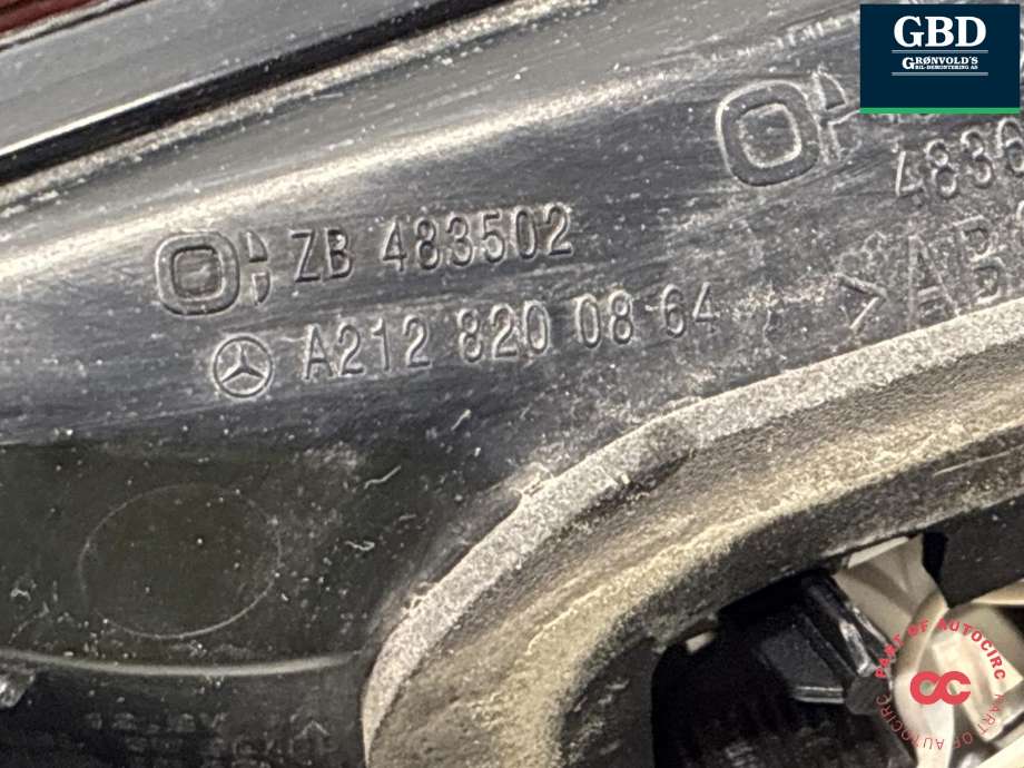 Baklykt høyre indre til Mercedes E-Klasse 2009-2013 (Fase 1) (W212) (W212) (A 212 906 02 58|A 212 820 08 64|)