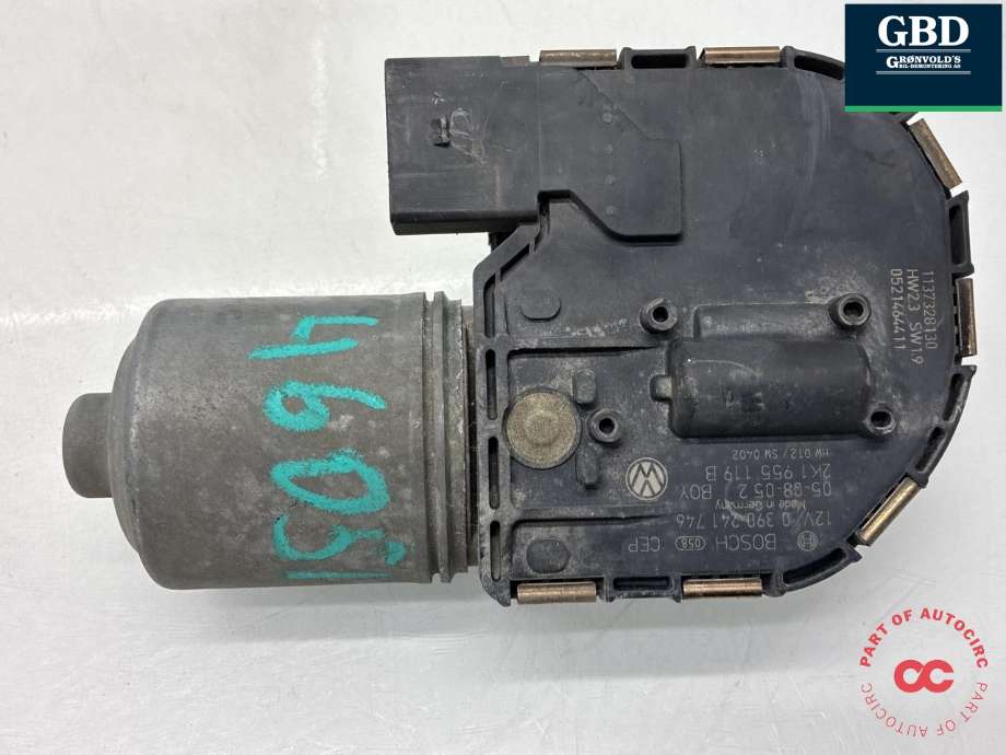 Viskermotor frontrute til VW Caddy 2004-2010 (Type III, Fase 1)  (2K1 955 119 D|2K1 955 119 C|)