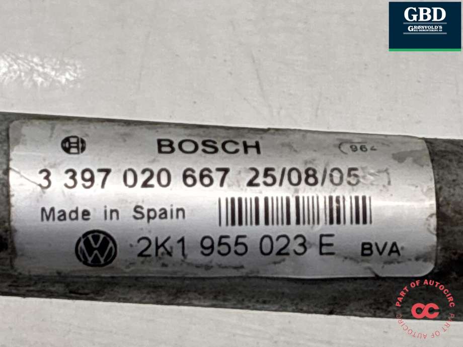 Viskeroverføring til VW Caddy 2004-2010 (Type III, Fase 1)  (1T1 955 601 A|2K1 955 601 A|)
