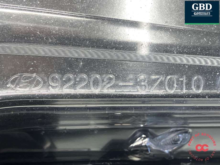 Tåkelykt høyre foran til Hyundai i40 2012-2017  (92202 3Z000|92202-3Z010|)