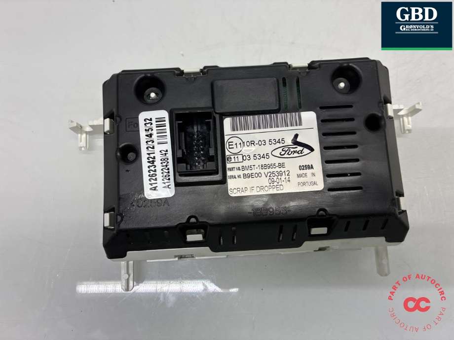 Bilstereo navigasjon skjerm til Ford Transit Custom 2013-2023 (Type I)  (2014481|EM5T-18B955-BD|A12623421)