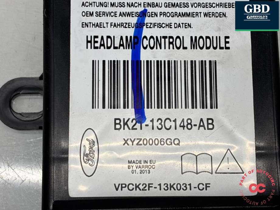 Styreenhet diverse til Ford Transit Custom 2013-2023 (Type I)  (1839614|BK21-13C148-AB|)