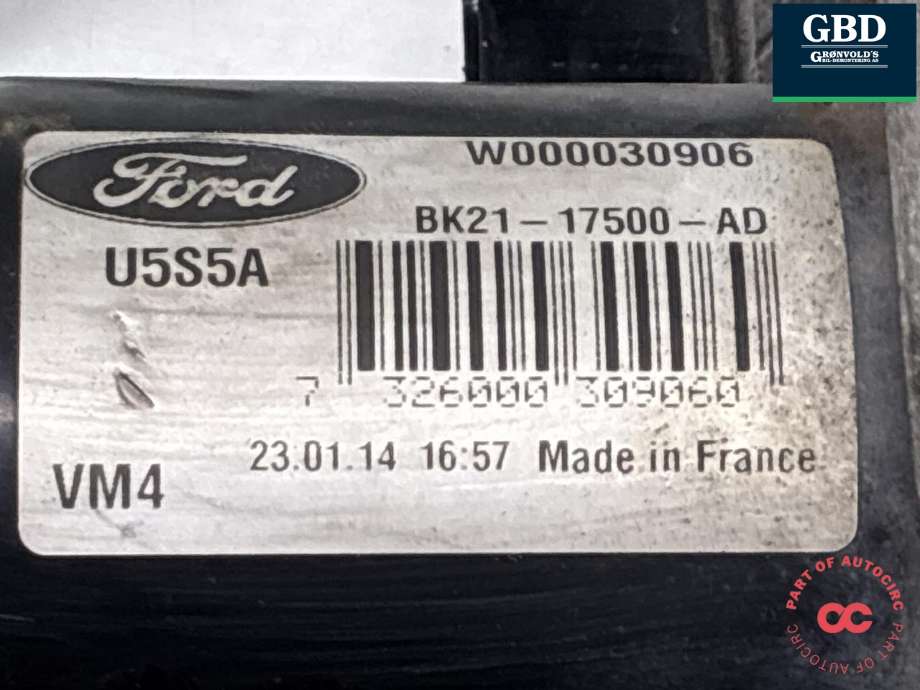 Viskermotor foran høyre til Ford Transit Custom 2013-2023 (Type I)  (1942162|BK21-17500-AF|BK21-17500-AD)