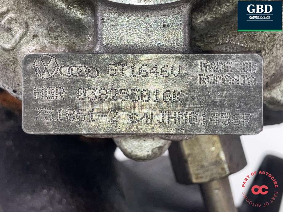 Turbo til VW Golf V, Combi 2003-2008  (GARRETT|03G 253 014 F|03G 253 014 FX|GT1646V)