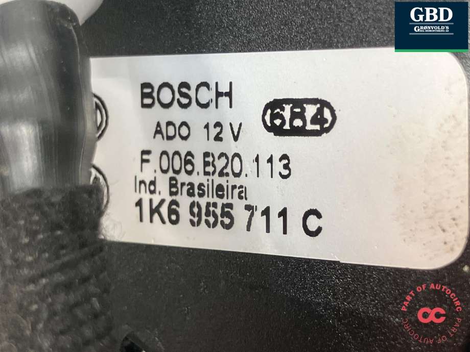 Viskermotor bakrute til VW Golf V, Combi 2003-2008  (BOSCH|1K6 955 711 C|F 006 B20 113|)