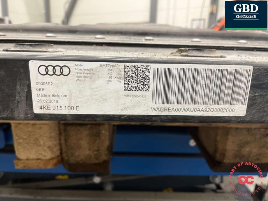 Batteripakke elbil til Audi e-tron 2018-->>  (4KE 801 967|)
