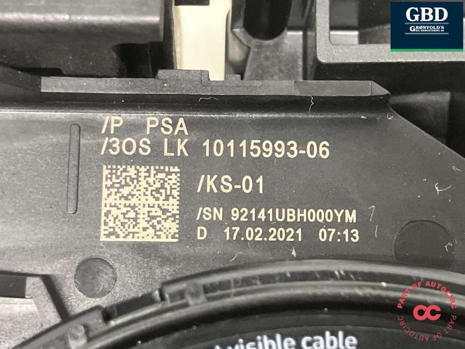 Bryter combi til Citroën Berlingo 2019-->> (Type III)  (98 312 564 ZD|96 655 861 ZD|10115993-06)