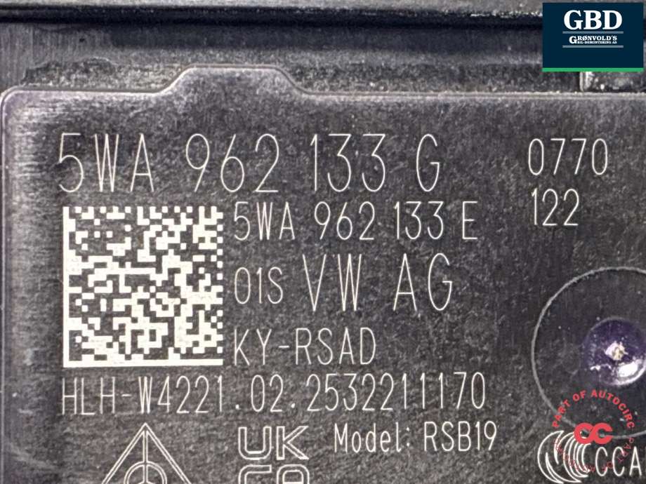 Styreenhet diverse til VW ID.4 2020-->> (5WA 962 133G|)