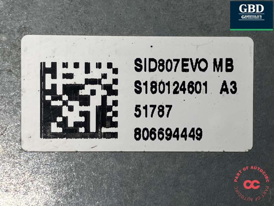 Styreenhet motor til Volvo C30 2010-2012 (Fase 2)  (CONTINENTAL|36001407|30788975|)