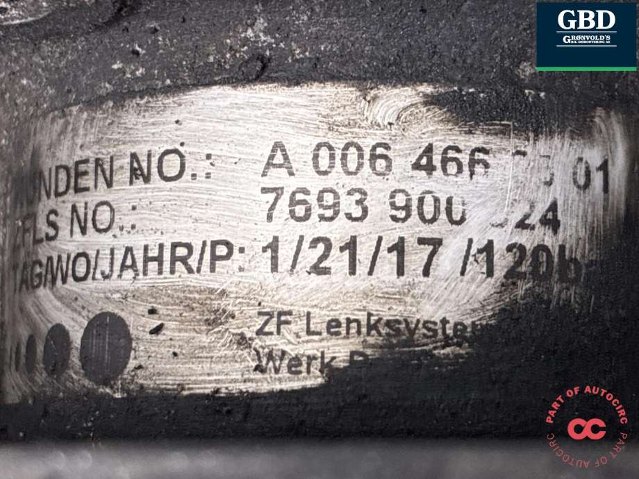 Servo pumpe mekanisk til Mercedes Sprinter 2013-2018 (Fase 2) (906) (906) (A 006 466 66 01|)