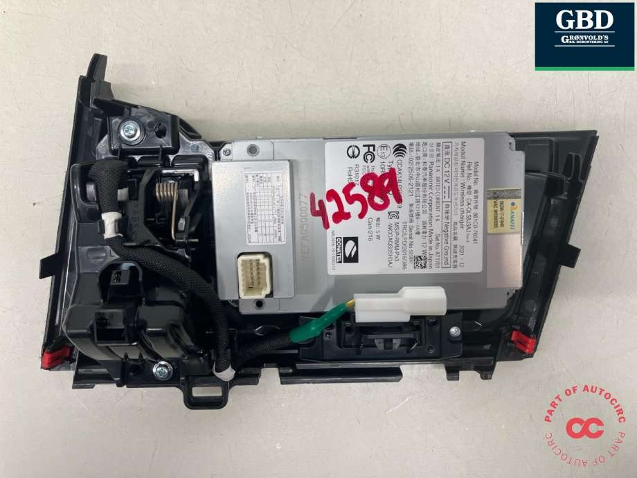 Dashbord trådløs mobillader til Lexus UX 2018-->>  (PANASONIC|861C0-76041|CA-QL58J3AJ)
