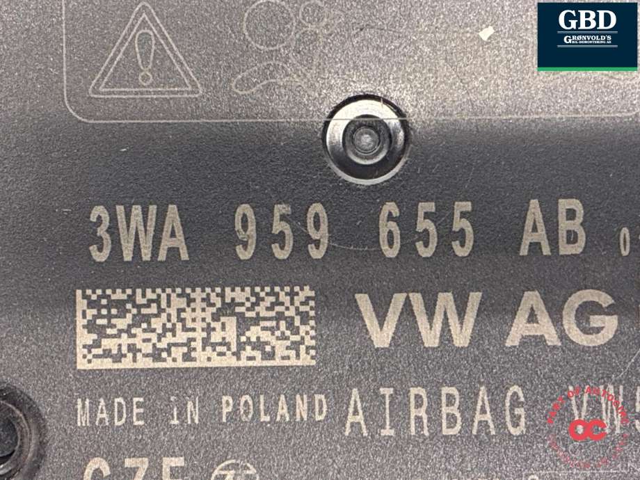 Styreenhet airbag hovedsensor til VW ID.4 2020-->>  (3WA 959 655 AB|)