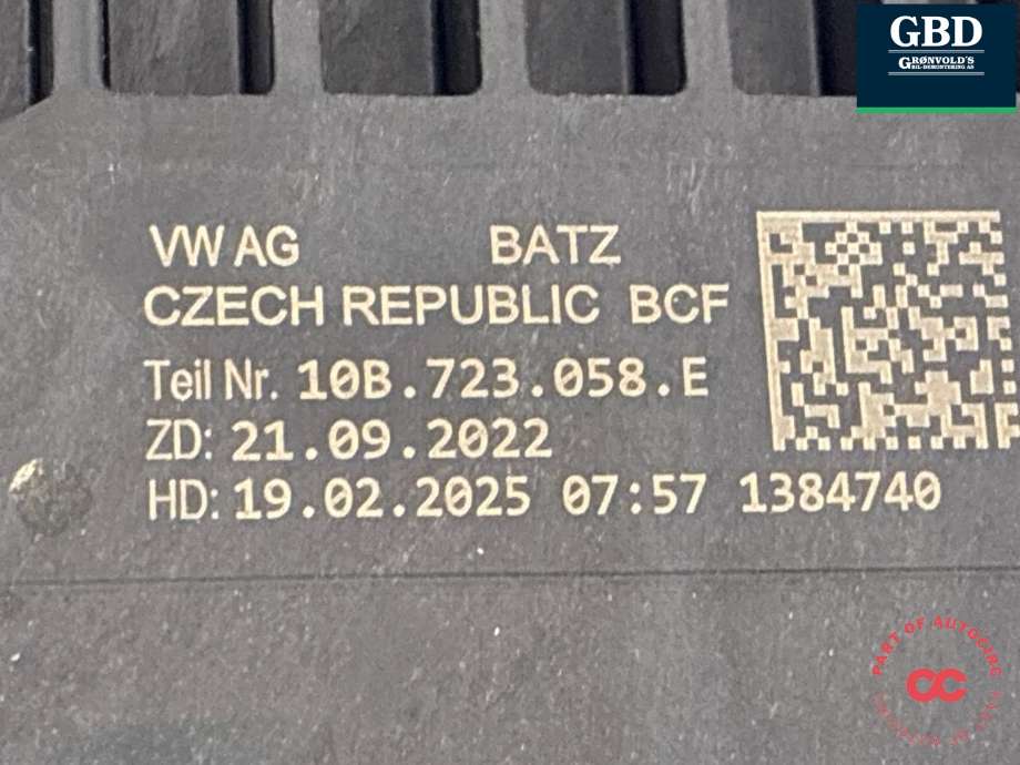 Pedal brems til VW ID.4 2020-->> (1EB 723 151 B|10B 723 058 E)