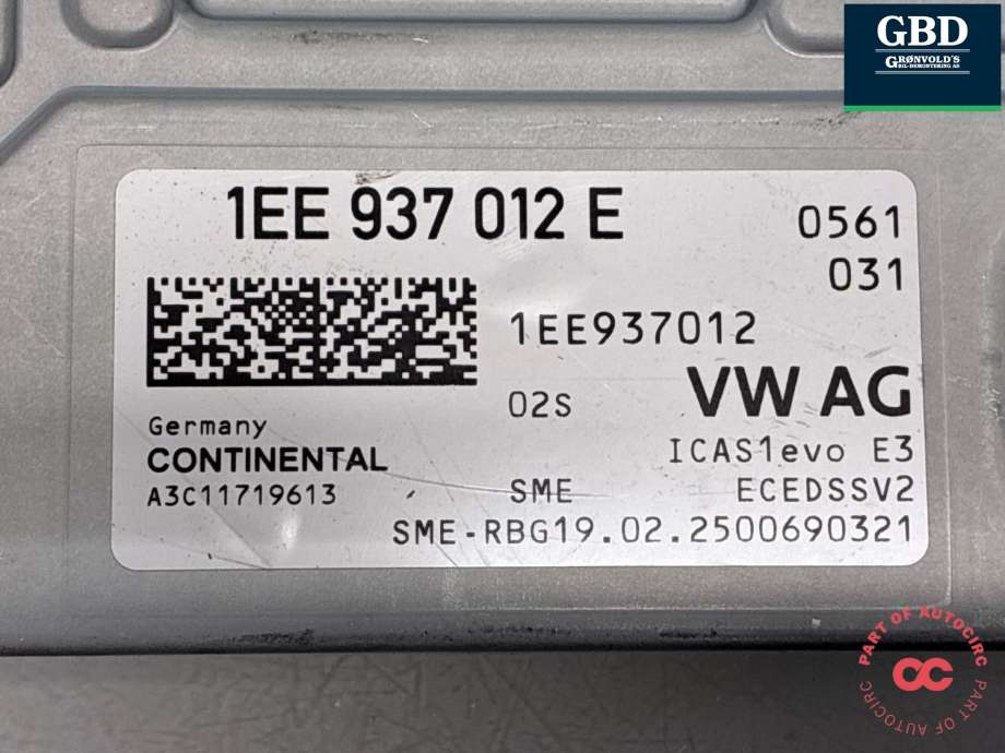 Styreenhet diverse til VW ID.4 2020-->>  (1EE 937 012 E|)