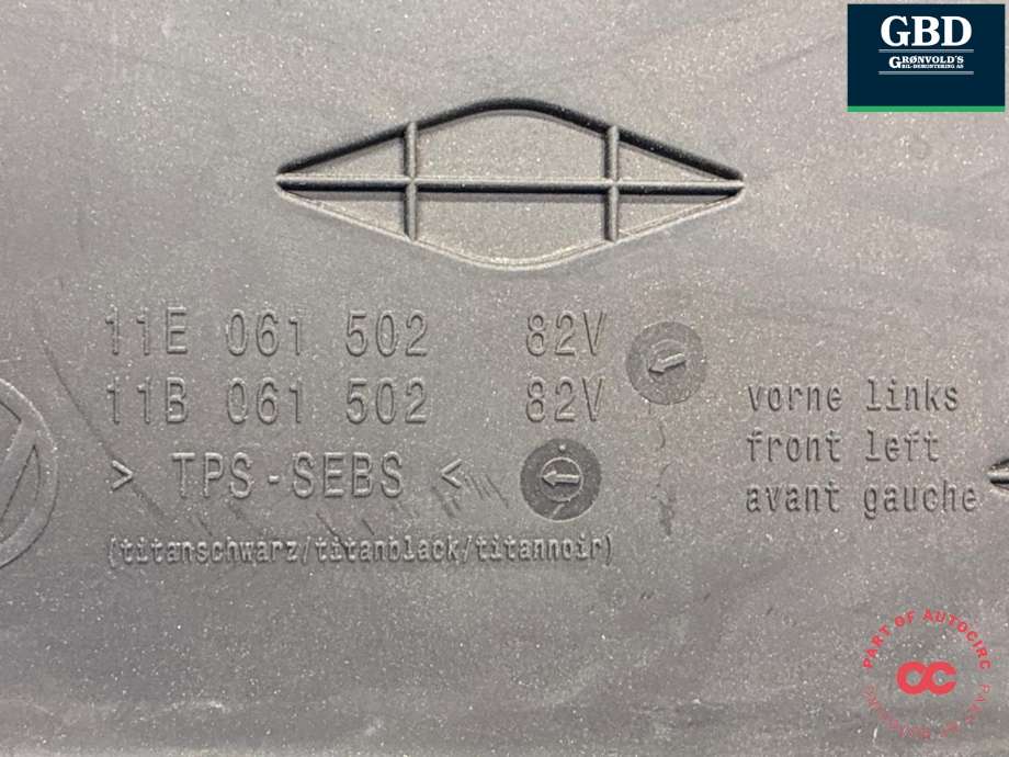 Gulvmatte sett til VW ID.4 2020-->>  (11B 061 502    82V|11A 061 502|  11E 061 502|11B 061 502)