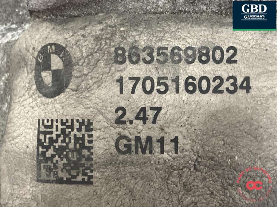 Kardang klokke foran til BMW 5-Serie 2017-->> (G30/G31) (G30/G31) (31 50 8 635 698|31 50 8 635 699|1705160234| 863569802)