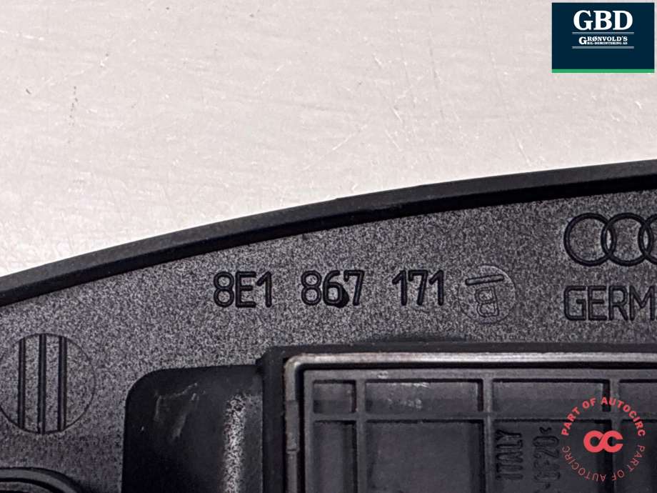 Bryter ruteheis førerdørspanel til Audi A4 2004-2008 (Type III) (B7) (B7) (8E0 959 851 D|8E0 959 851 D 5PR|8E1 867 171)