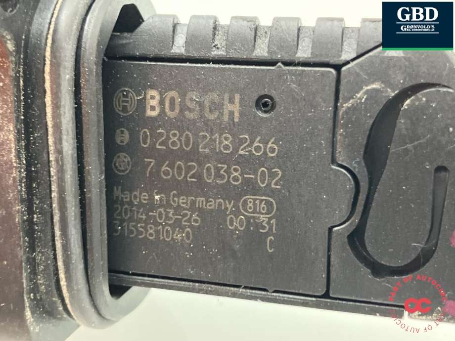 Luftmengde/luftmassemåler til BMW 1-Serie 2011-2015 (Fase 1) (F20/F21) (F20/F21) (BOSCH|13 62 7 602 038|0 280 218 266|)