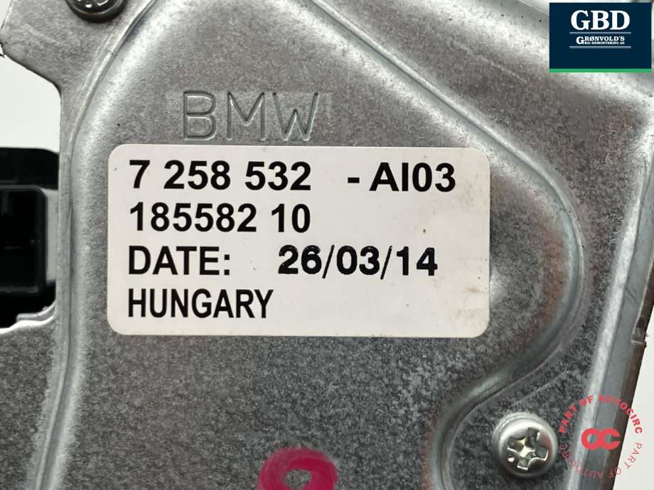 Viskermotor bakrute til BMW 1-Serie 2011-2015 (Fase 1) (F20/F21) (F20/F21) (67 63 7 258 532|)
