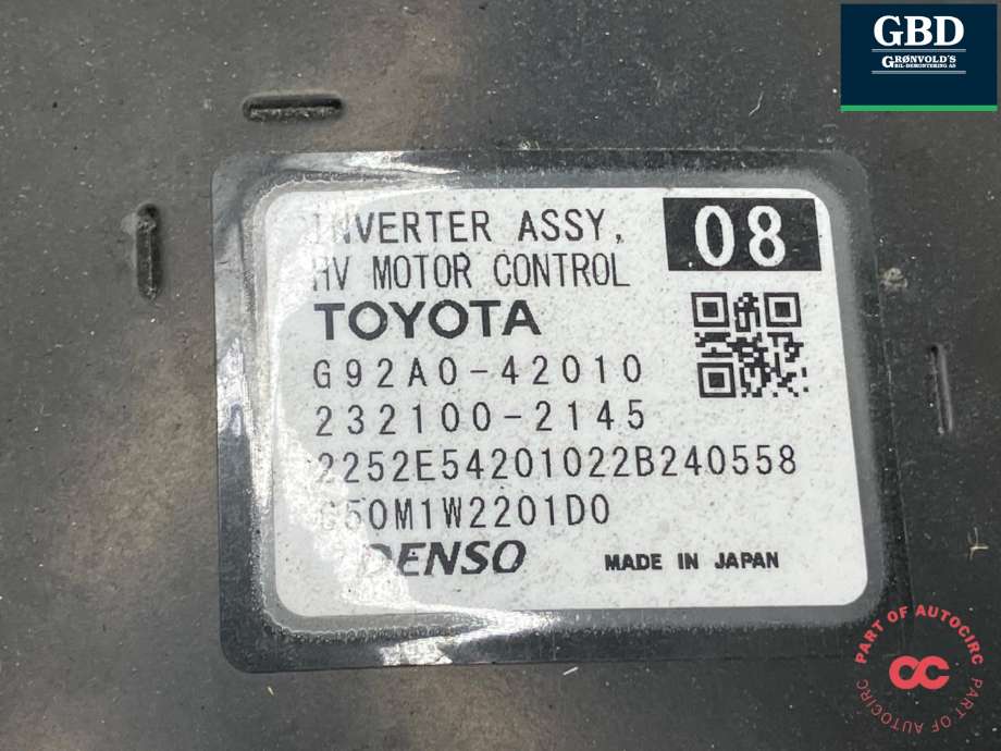 Inverter hybrid til Suzuki Across 2020-->> (TG92A-04211-100|G92A0-42010|)