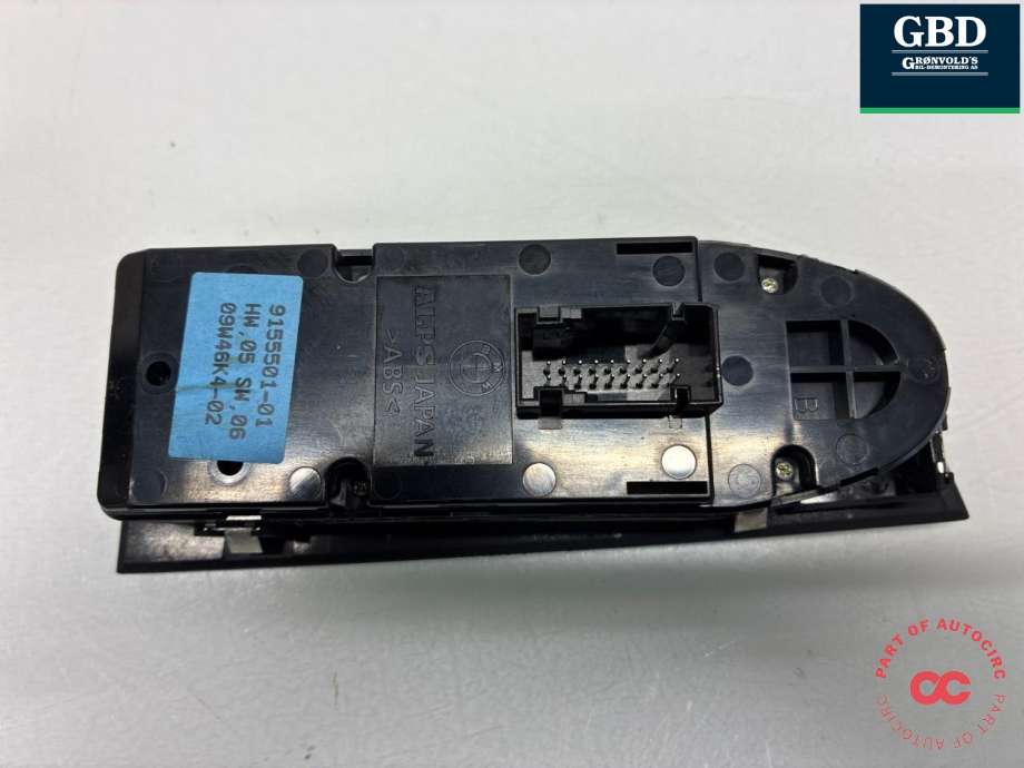 Bryter ruteheis førerdørspanel til BMW 3-Serie 2005-2011 (E90/E91/E92/E93) (E90/E91/E92/E93) (61 31 9 217 326|9155501-01|)