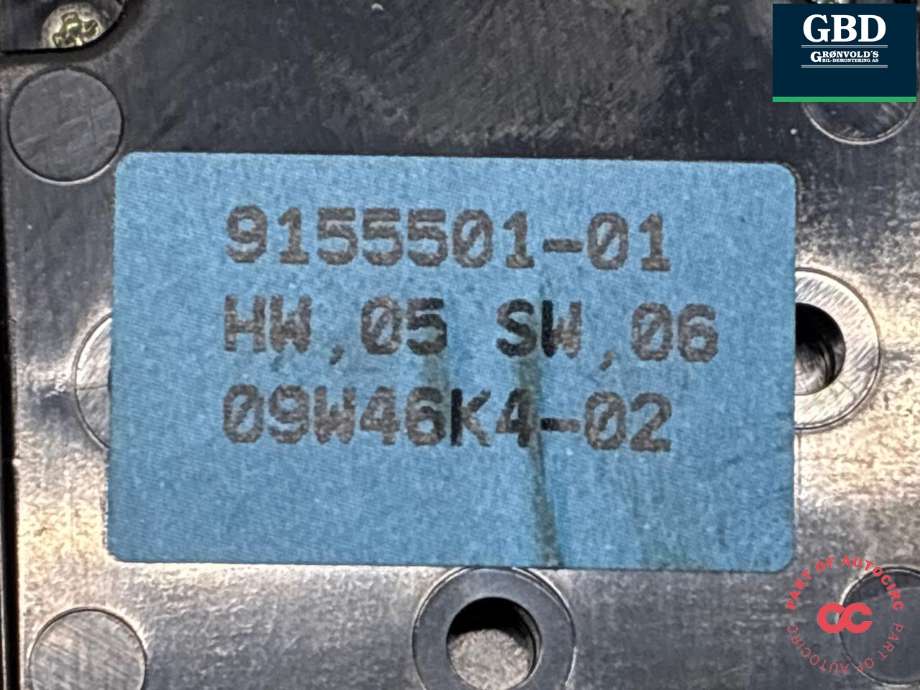 Bryter ruteheis førerdørspanel til BMW 3-Serie 2005-2011 (E90/E91/E92/E93) (E90/E91/E92/E93) (61 31 9 217 326|9155501-01|)