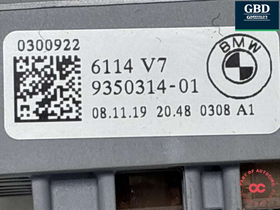 Sikringsboks kupe til BMW 3-Serie 2018-->> (G20) (G20) (9350314-01|)