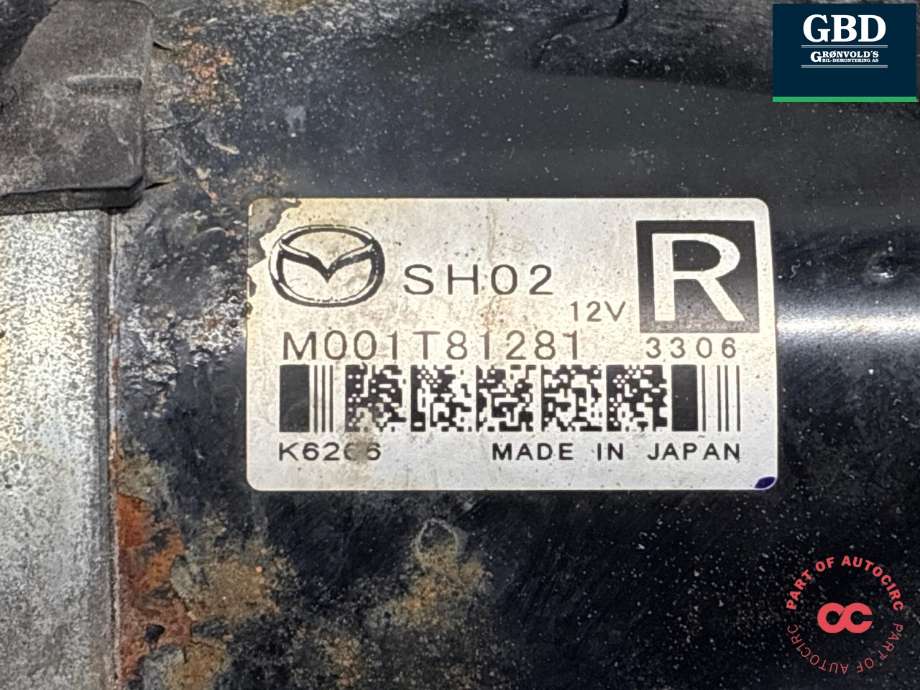 Starter diesel til Mazda CX-5 2012-2017 (Type I) (SH0218400|SH02 M001T81281|)